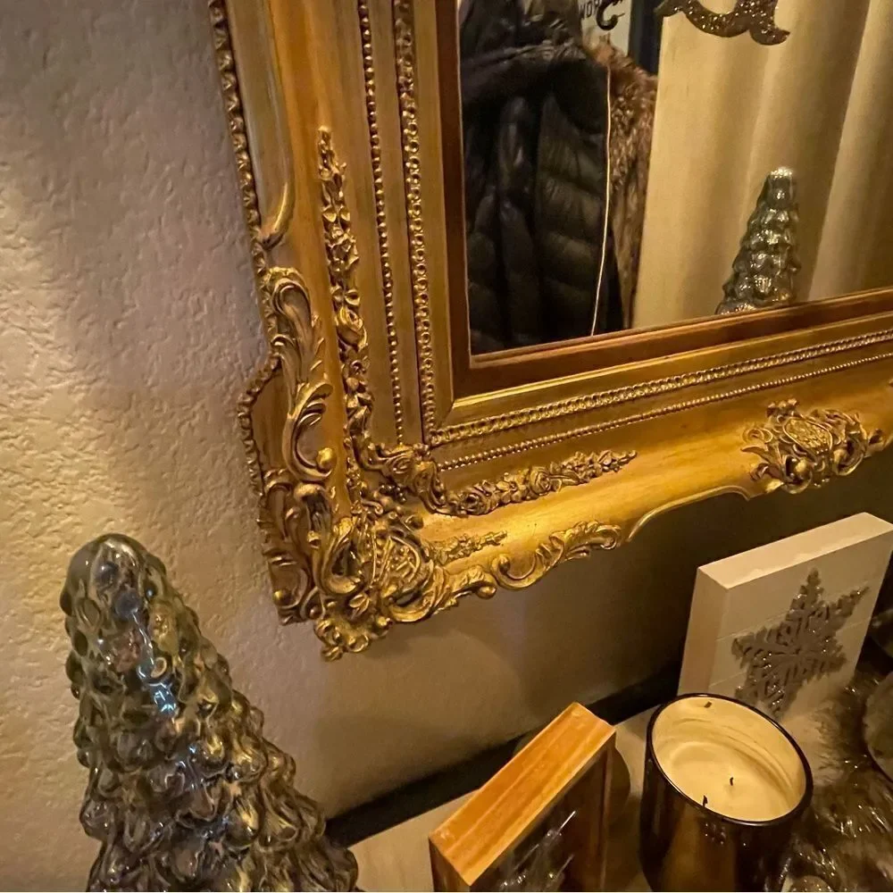 ♥️ Wall Mirror, Antique Ornate Giltwood Mirror
